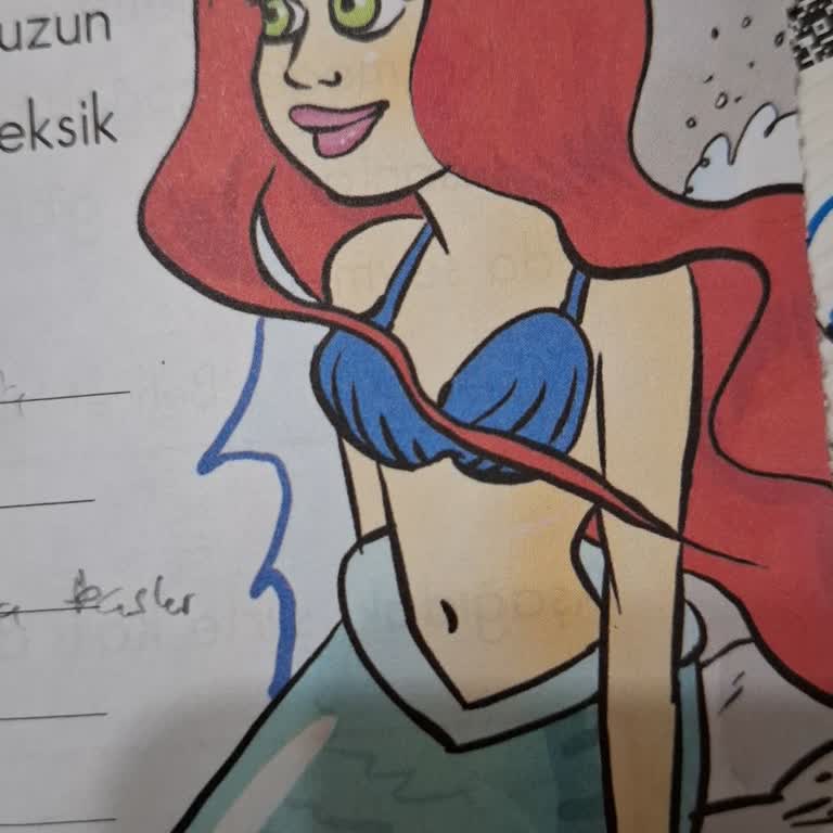 2. Sınıf Türkçe Kitabındaki Deniz Kızı Görseli Çocuklara Uygun Değil