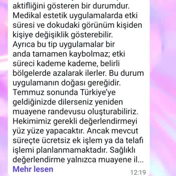 Linemed Aesthetic Hatalı Çene Dolgusu Sonrası Kalıcı Herpes ve Botoks/Dolgu Sorunları