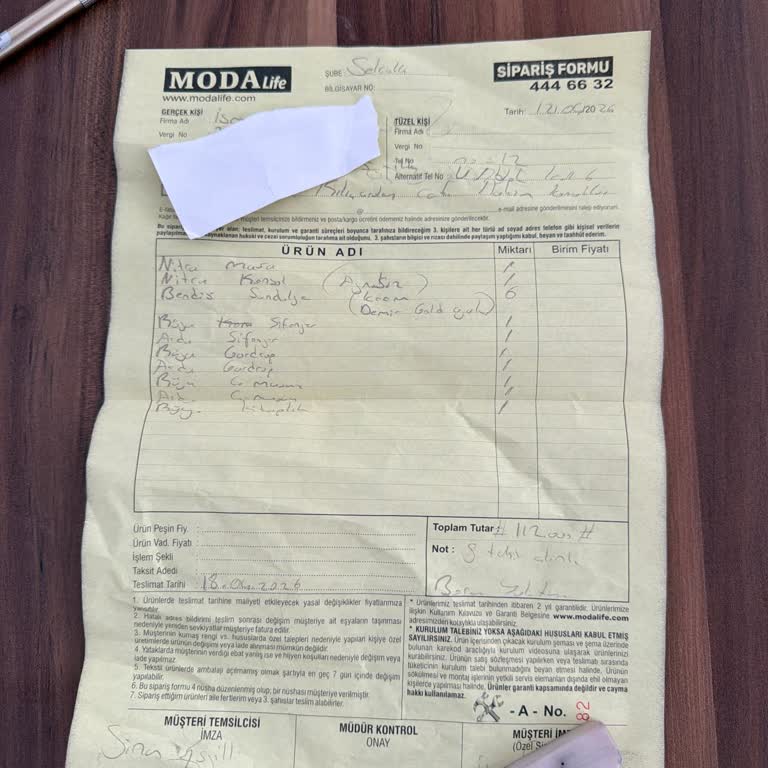 Gecikmiş Teslimat Ve Eksik Defolu Mobilyalar