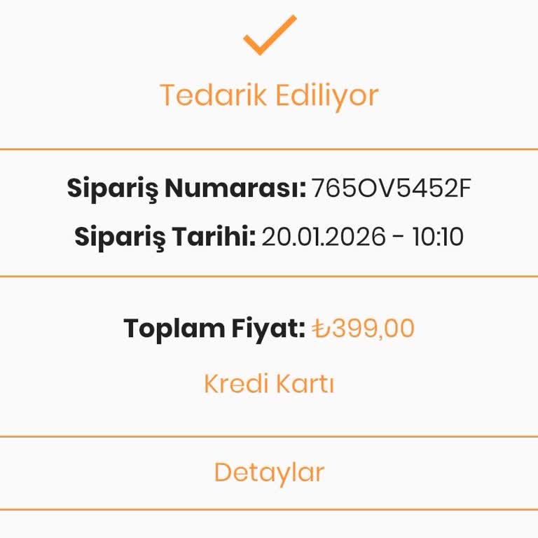 Teslim Edilmemiş Hırka Ve Kargo Bilgisi Talebi