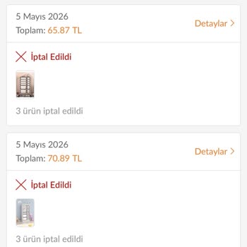 Siparişlerim Açıklamasız Tek Tek İptal Edildi, Müşteri Hizmetine Ulaşılamıyor