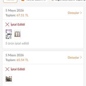 Siparişlerim Açıklamasız Tek Tek İptal Edildi, Müşteri Hizmetine Ulaşılamıyor