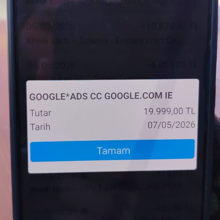 İzinsiz 19.999 TL’lik Google Ads Harcamasına İtiraz Ve Acil İade Talebi