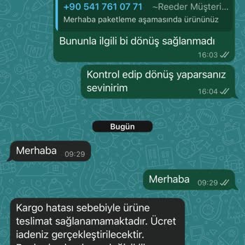 Siparişimin Tek Taraflı İptali Ve Fiyat Farkı İadesi Talebi