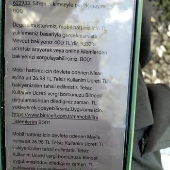 Bimcell Paketi Aktif Edilmedi Ve Yüklenen Bakiye Silindi