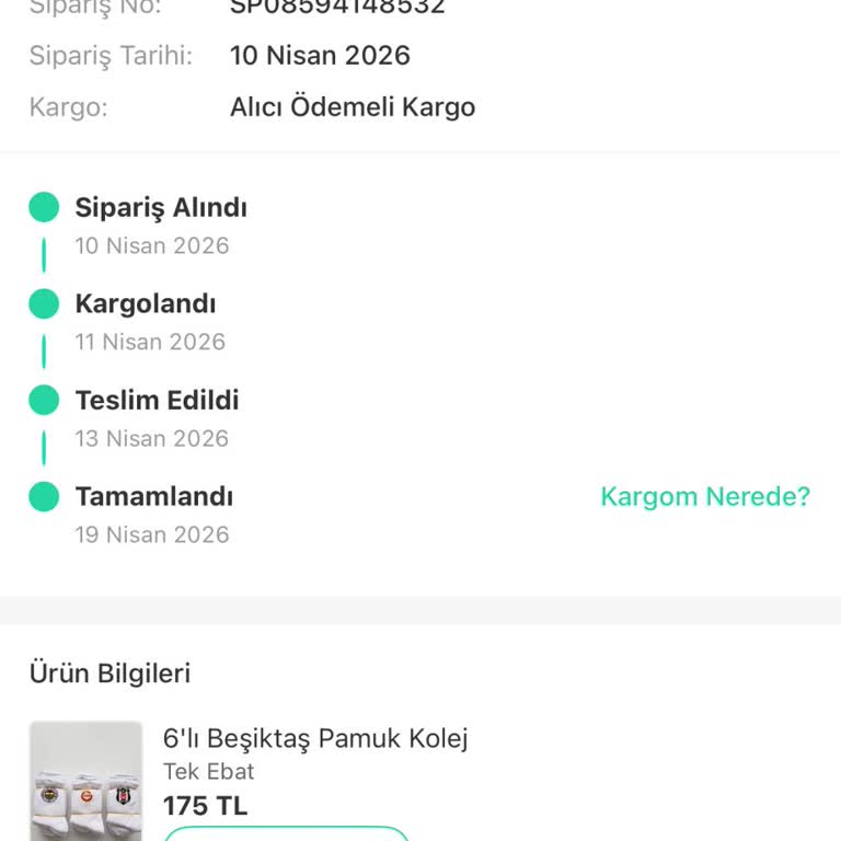 Teslim Edilmemiş Ürün İçin Para İadesi Talebi