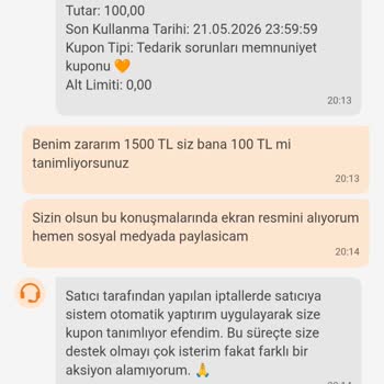 Teslimat Günü Yaklaşırken Tedarik Kaynaklı İptal Bildirimiyle Mağduriyet