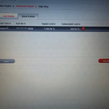 Akbank Kredi Kartı Limit Sorunu Acil Çözüm Talebi