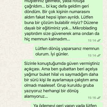 Ödenen 10.000 TL İçin Eğitim Verilmediği Ve İade Reddi