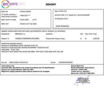 Cashwin 2000 TL Yatırımım Hesabımda Görünmüyor