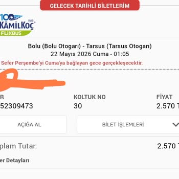 Obilet'te Görülen Bilet Ücreti İle Çekilen Tutar Arasındaki Açıklanamayan Fark