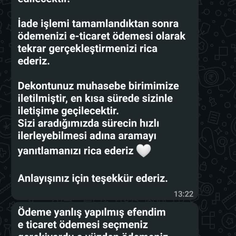 Ödeme İadesi Alınmadı Ve Sipariş Gönderilmedi