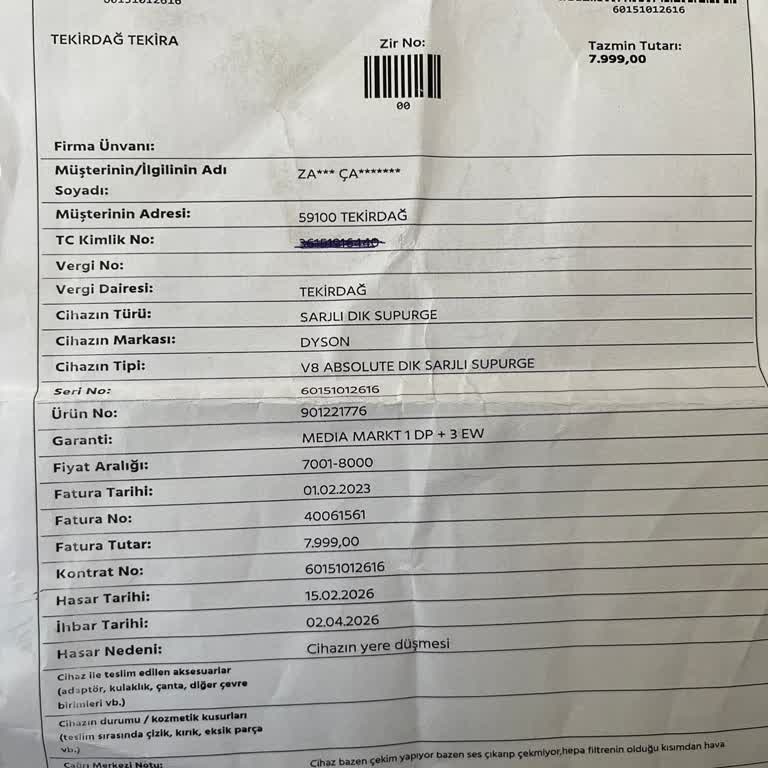 Uzatılmış Garanti Kapsamında Tamir Süreci Gecikmesi Ve Kirli Teslimat