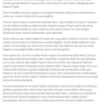 Mesafeli Satış Sözleşmesindeki Cayma Hakkı İhlal Edildi: İade Reddi Ve Zorunlu Değişim Talepleri