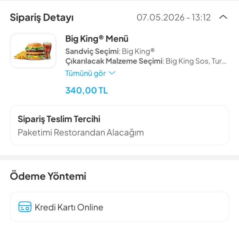 Teslim Edilmeyen Sipariş İçin 290 TL Ücretin İadesi Talebi
