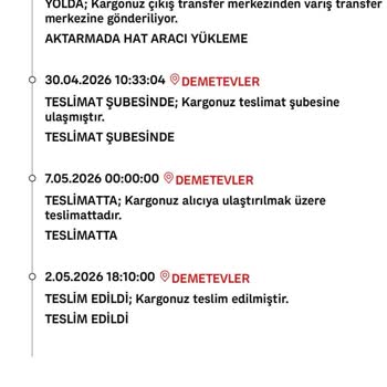 Teslim Edildiği İddia Edilen Kargo Hiç Elime Ulaşmadı