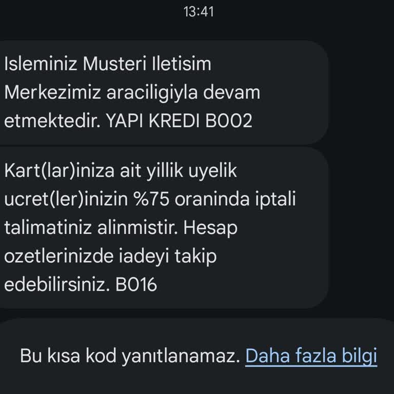 Yapı Kredi Kart Ücreti Haksız Kesildi, Şartsız İade Talebi