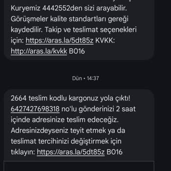 Aras Kargo Gecikmesi Anneler Günü Hediyesini Zamanında Getiremedi
