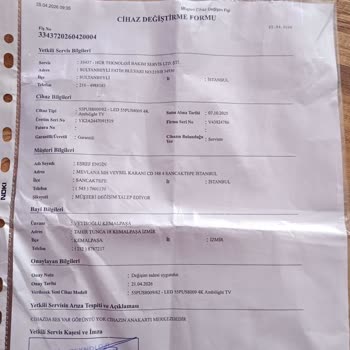 N11’in Yetkili Servis Onayına Rağmen İznim Olmadan İade Yapması Ve Değişim Sağlayamaması