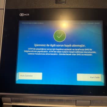 ATM’de Para Sıkışması Nedeniyle 5000 TL Kayıp Ve Giderilmemiş Mağduriyet