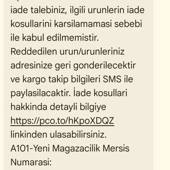 Hasarlı Derin Dondurucu İadesi Reddedildi Ve Müşteri Mağduriyet Yaşıyor