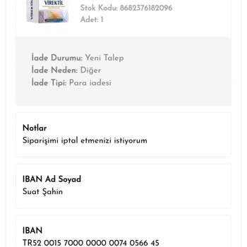 Sipariş İptali Görmezden Gelindi, Ücret İadesi Gecikiyor