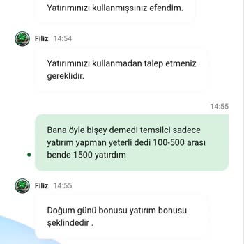 Doğum Günü Bonusunun Verilmemesi Ve Müşteri Hizmetlerinin Saygısız Tutumu