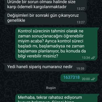 Beden Değişimi Gecikmesi Ve Acil İade Talebi