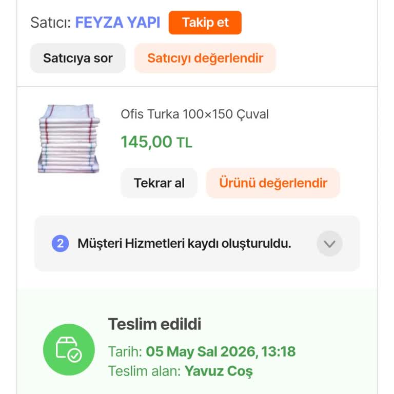 Teslim Edildi Deyip Siparişim Elime Ulaşmadı