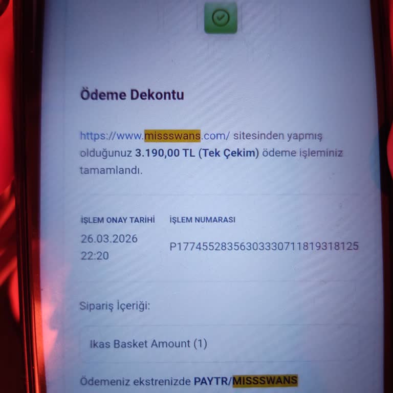 3190 TL'lik Ödeme Geri Ödenmedi Ve Ürün Gecikmeli Geldi