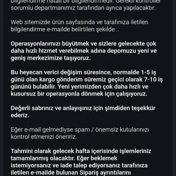 Kargo Gecikmesi Ve Defolu Ürünle Güven Sarsıntısı