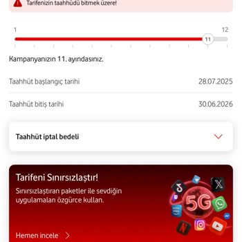 Vodafone İzinsiz Tarife Değişikliği Ve Ücret İadesi