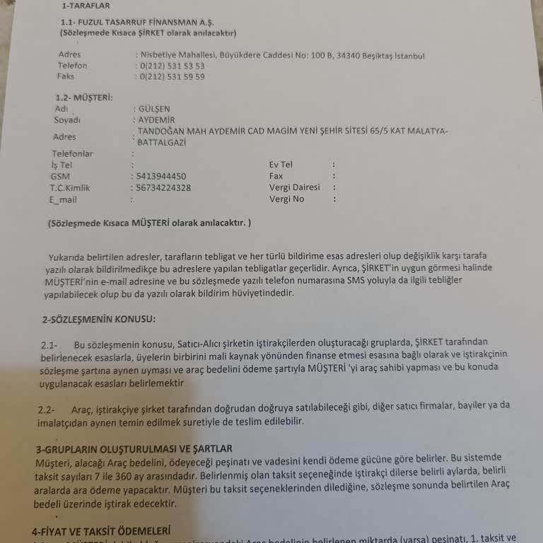 Fuzulev Malatya Şubesinde Temsilci Değişiklikleri Ve Ödeme Gecikmesi Nedeniyle Yaşanan Mağduriyet