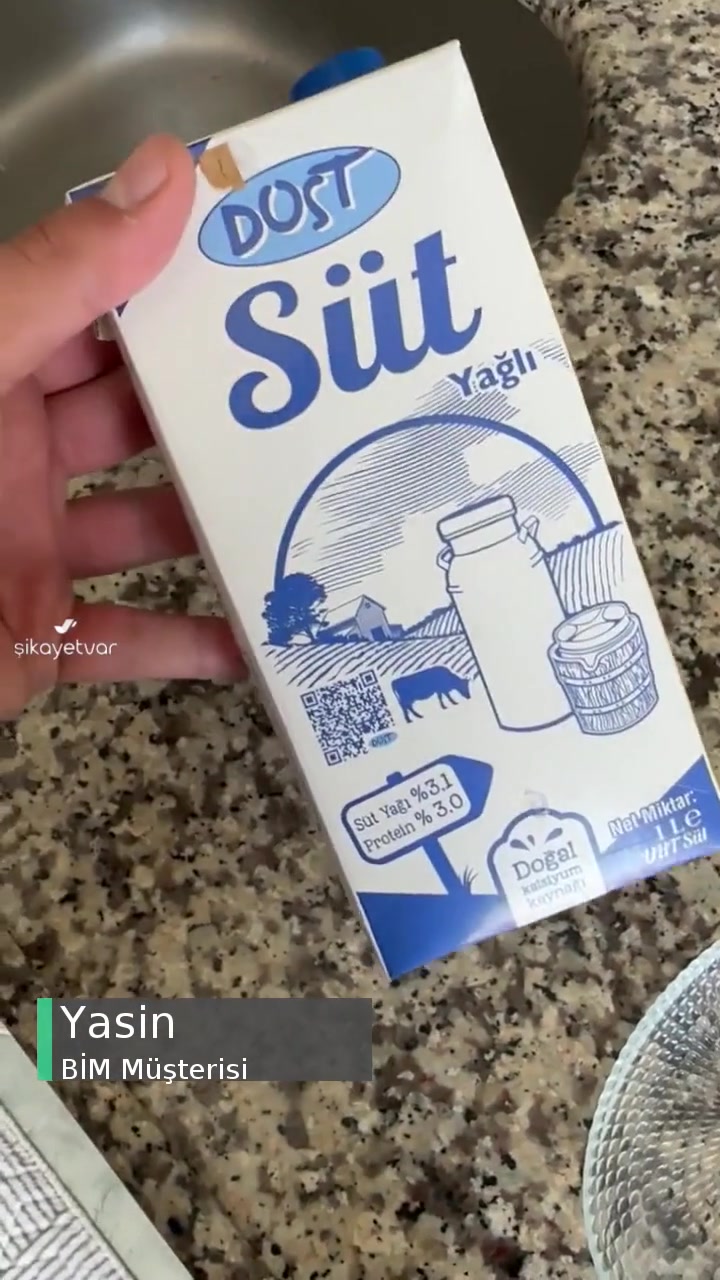 BİM Bozuk Çıkan Dost Süt videonun kapak resmi