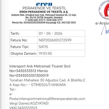 Intersport Metromall 'da Fiyat Farkı İadesi Reddedildi Ve Müdürün Kırıcı Tavrı