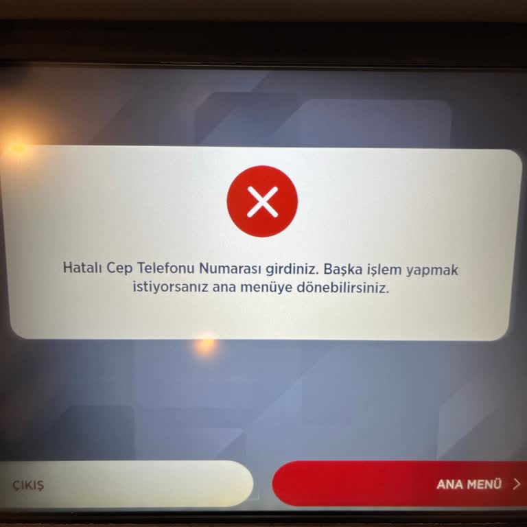 ATM’de Telefon Numarası Kabul Edilmiyor, TOKİ İadesi Yapılamıyor