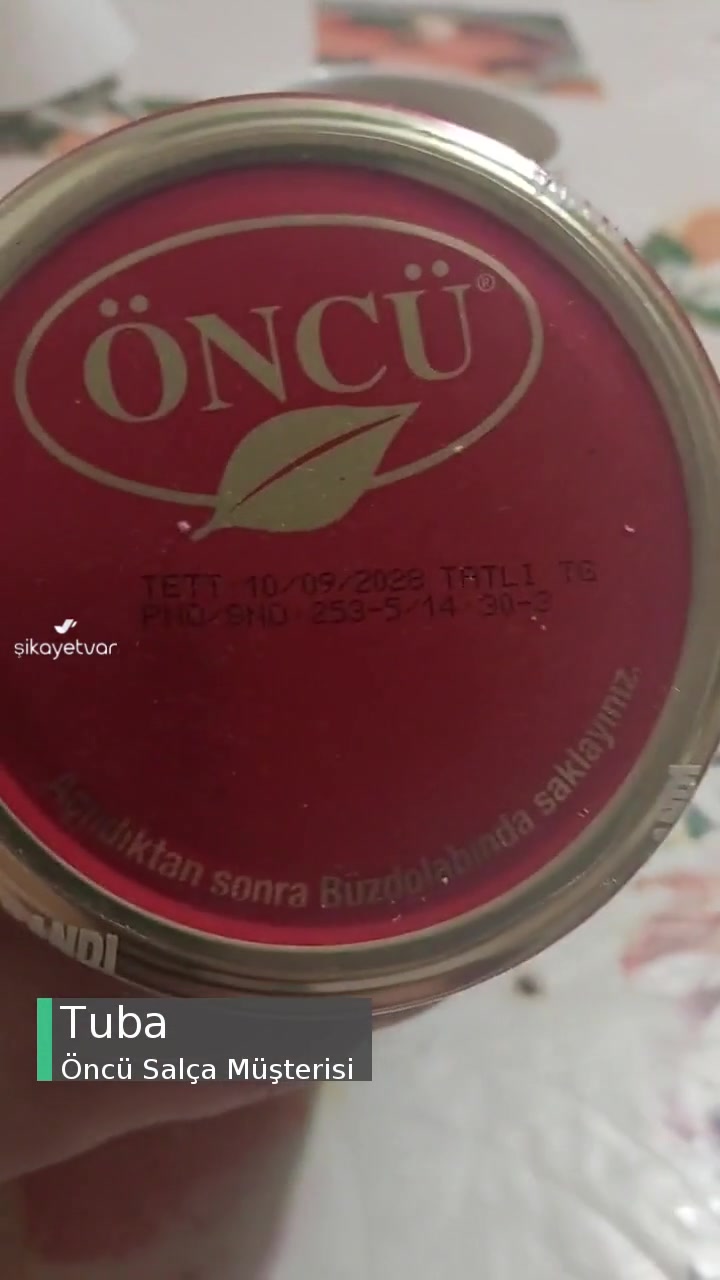 Öncü Salça Ağzı Açılmamış videonun kapak resmi