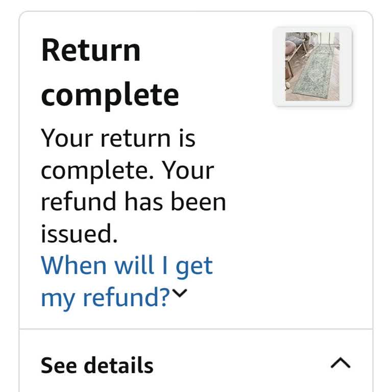 Amazon Charging Me For Returned Rug Despite Completed Return Status