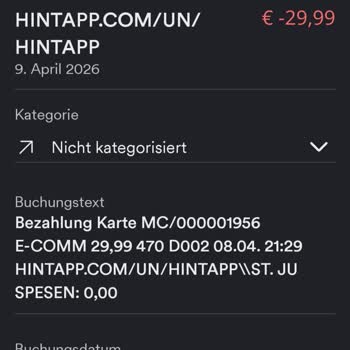Hintapp.com Bucht Weiterhin 29,99 € Ohne Meine Zustimmung Ab