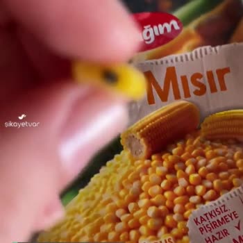 Mutfağım Dondurulmuş Ürünler Böcek Çıktı Mısırdan