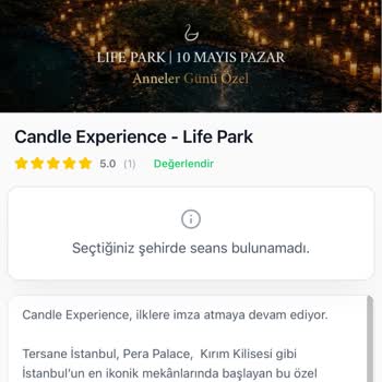 Bubilet'te Etkinlik Bilgileri Görüntülenmiyor, Destek Yanıtı Yok