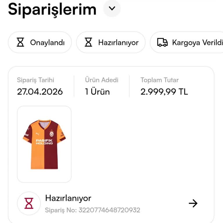 Siparişim Hazırlanıyor Durumunda Kalıyor Ve Kargo Bekliyor