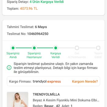 Trendyol Express Kargom Şubede Bekliyor Ve Gel Al Noktasına Yönlendirilemiyor