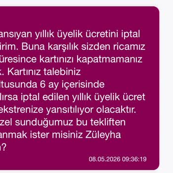 Onaysız Kart Aidatı Kesintisi Ve Şartlı İade Koşulu