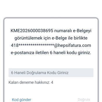 Hepsiburada’da Faturamı Gösterme Sorunu Ve Yanlış E‑Posta Kodu
