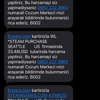 Enpara Şifresiz Yurt Dışı Dolar Harcamaları Ve İptal Edilmeyen Provizyon