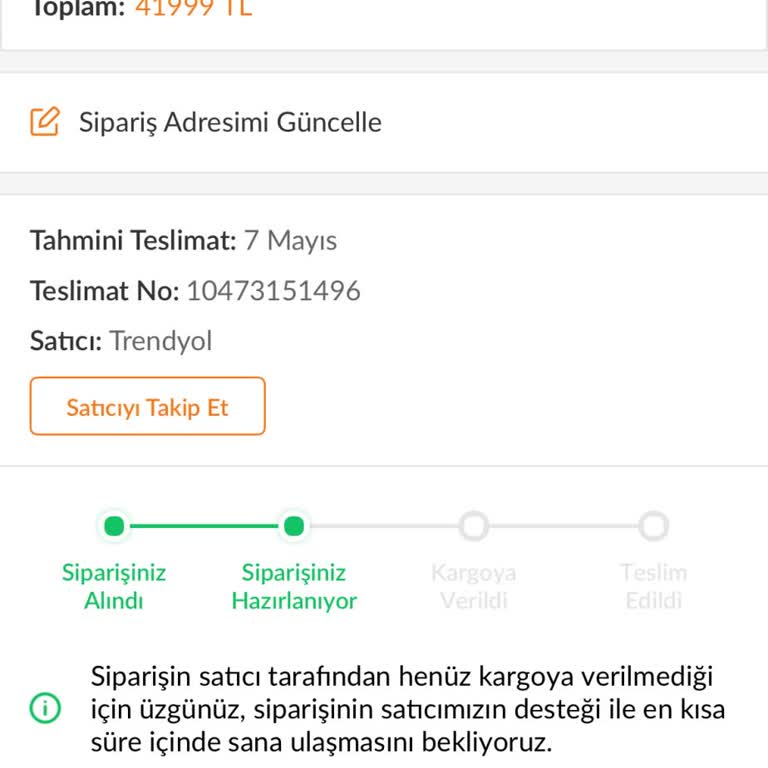 Roborock Siparişim Üç Gün Geçmesine Rağmen Kargoya Verilmedi