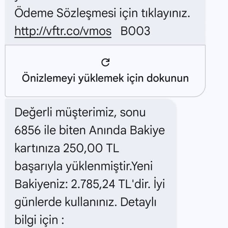 Vodafone Pay Bakiye Transferinde Yanlış Bilgilendirme Ve Gecikme