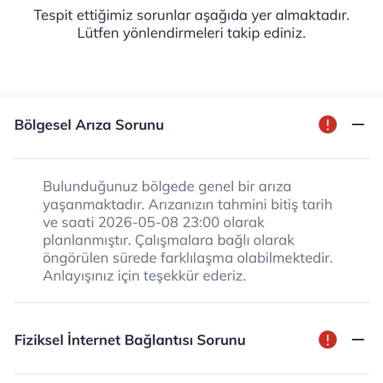 24 Saat Süren İnternetsiz Kalma Ve Kesinti İçin Acil Çözüm Ve İndirim Talebi