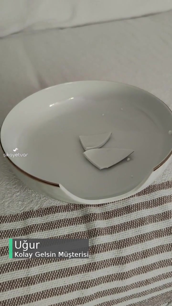 Kolay Gelsin İle Kütahya Porselenden Gelen Kırık Ürün! videonun kapak resmi
